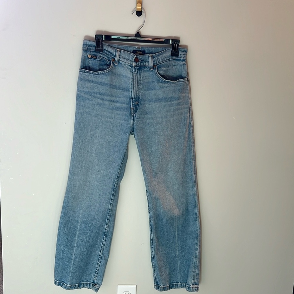 light wash blue jeans